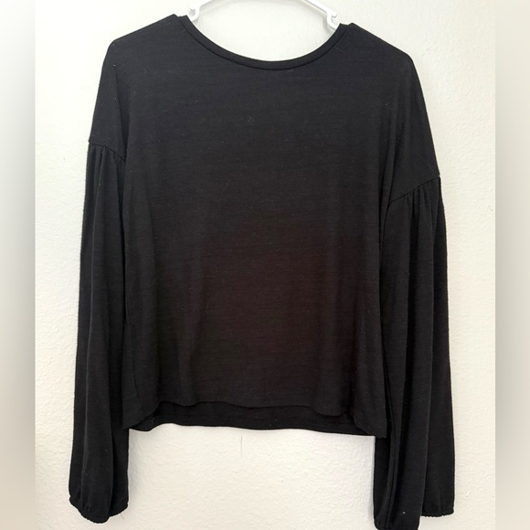 NA-KD Black Women's Long Sleeve Top - Picture 1 of 3